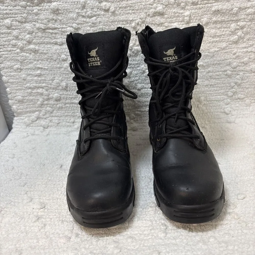 Black Texas Steer Very Black slip & oil resistant Mens size 11 US boots